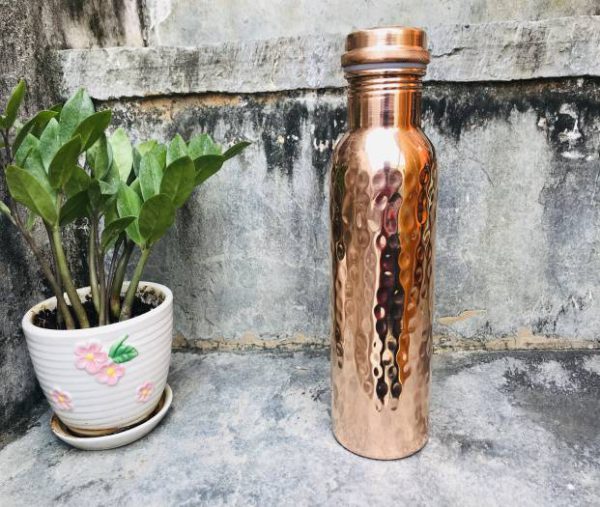 TipC 100% Cooper made Bottle, Water bottle, pure cooper made,Luxury Design, Capacity 900 ML, Traditional pure copper drink ware - Image 4