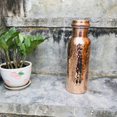 TipC 100% Cooper made Bottle, Water bottle, pure cooper made,Luxury Design, Capacity 900 ML, Traditional pure copper drink ware