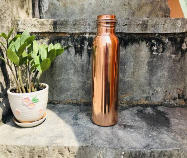 TipC 100% Cooper made Bottle, Water bottle, pure cooper made,Luxury Design, Capacity 1100 ML, Traditional pure copper drink ware