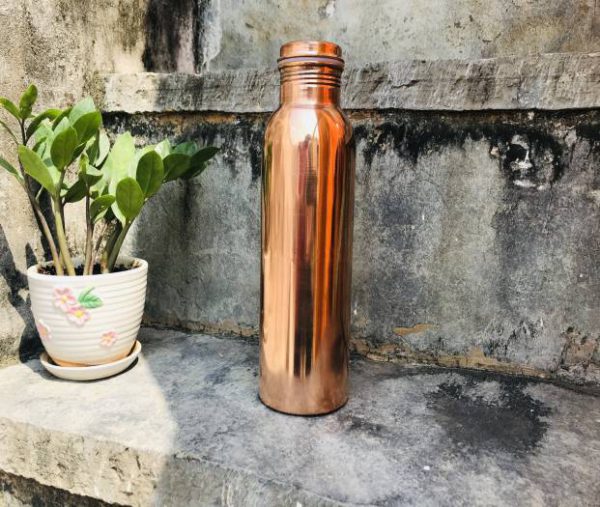 TipC 100% Cooper made Bottle, Water bottle, pure cooper made,Luxury Design, Capacity 1100 ML, Traditional pure copper drink ware - Image 4