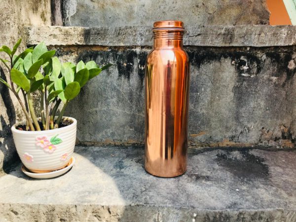 Combo TipC 100% Cooper made Bottle & Glass, Water bottle and glass, pure cooper made,Luxury Design, Capacity 1200 ML, pure copper drink ware - Image 3