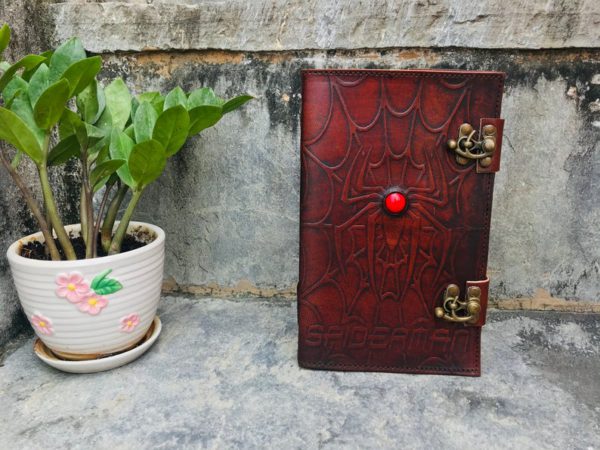 PACK OF 2 Handmade Goat Leather Journal, Travel Journal, Sketchbook, Refillable Diary, Journal Cover With Stone Lock, Best Valentine Gift - Image 3