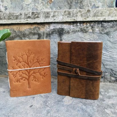 2 Tree of Life Suede Leather Journal, Travel Vintage Journal, Notebook, Non-Refillable Diary, Sketchbook, Newspaper, Best Valentine Gift