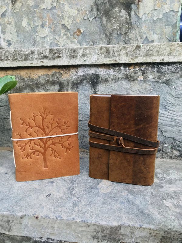 2 Tree of Life Suede Leather Journal, Travel Vintage Journal, Notebook, Non-Refillable Diary, Sketchbook, Newspaper, Best Valentine Gift