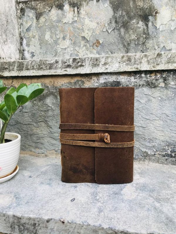 2 Suede Leather Journal, Travel Vintage Journal, Non-Refillable Diary, Lock Journal, Notebook, Sketchbook, Newspaper, Best Valentine Gift - Image 2