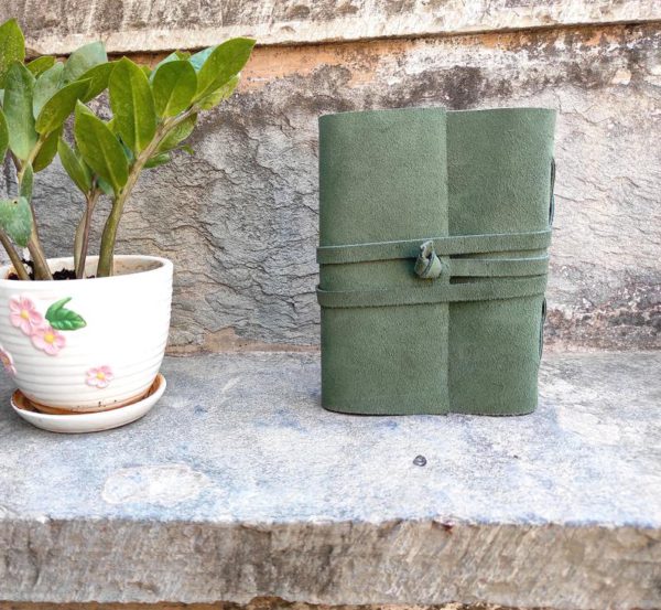 2 Handmade Leather Journal, Travel Vintage Journal, Leather Notebook, Leather Sketchbook, Lock Journal, Newspaper, Best Valentine Gift - Image 3