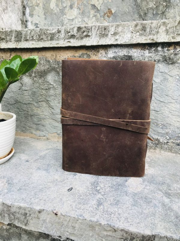 Handmade Buffalo Journal, Leather Sketchbook, Non-Refillable Diary, Journal Cover, Newspaper, Notebook for School, Best Valentine Gift - Image 3